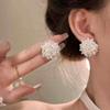 Sumérgete en el Jardín~Exquisitos Pendientes de Flor Tejida 2025 Nuevo Estilo Popular Pendientes con un Toque Francés de Alta Gama