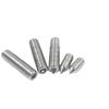 Tornillo de apriete con cabeza hexagonal de acero inoxidable Wobaite 304, tornillo de cola puntiaguda, tornillo de arroz sin cabeza M4