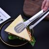 Utensilios de cocina, pinzas multifuncionales de acero inoxidable para alimentos, pinzas para hornear pan, pinzas para bistec de buffet, pinzas para alimentos de tres líneas