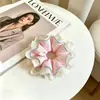 Goma de pelo scrunchie vintage versátil extragrande para adultos, elegante scrunchie floral para coleta