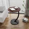 Mesa de centro redonda pequena para uso doméstico, adequada para apartamentos pequenos, sala de estar, mesa lateral de sofá, design moderno e minimalista, pequena mesa de centro criativa, mesa de cabeceira