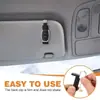 Clip Transmisor de Control Remoto para Coche Antiestático Soporte para Mando a Distancia en Parasol de Coche Bloqueo de Clip Trasero