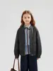 Roupas Infantis Transfronteiriças Stand-up Collar Zhongxingli Jaqueta de Couro Fio de Metal Couro Macio Outono 2026 Nova Moda Dropshipping
