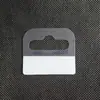 Ganchos de plástico transparente con forma de avión para cajas de empaque de mascotas, Agujero redondo, Agujero triangular, Ganchos autoadhesivos de PVC para cajas de cartón