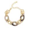 [3 cores opcionais] pulseira de pulso feminina acrílica simples casual com gradiente cinza multicolorida opcional pulseira Yi