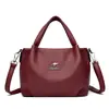 Nova Bolsa Feminina 2025 Elegante Simples Bolsa Transversal Clássica Textura Suave para o Dia a Dia Versátil Casual Bolsa de Ombro