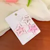 Horquilla Rosa Dulce de Estrella para el Cabello de Mujer Pinza Lateral para Flequillo Lateral Pelo Suelto Pinza bb Pinza Frontal Tocado Lindo Pinza Lateral