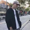 Harajuku Artístico Americano Retrô 2026 Nova Camisa Masculina Primavera/Outono Estilo Bad Boy Toque de Luxo Camisa Masculina de Manga Longa