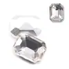Suministros para Arte de Uñas Pegatinas de Joyería 6x8 mm Rectangulares Octagonales Diamantes de Cristal de Colores Estereoscópicos Diamantes de Cristal de Punta Inferior