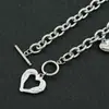 Cadena de collar de 0 palabras estilo dulce y fresco de chica popular ins europea y americana, collar de acero de titanio simple con colgante de amor a la moda de personalidad, cadena de clavícula
