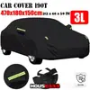 Capa de Carro em Tecido Oxford Disponível Protetor Solar Tecido 190t Camada Única Revestido de Prata Tafetá para Carroceria Proteção Solar à Prova de Poeira Capa de Carro
