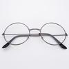 Óculos de grau femininos de lentes planas redondas, estilo coreano retrô, óculos de estudante com grau para miopia, óculos de lente plana sem grau para mulheres