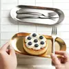 Bandeja Ovalada de Acero Inoxidable Estilo Ins Nórdico, Plato de Postre de Metal Chapado en Oro, Vajilla de Cocina y Bandeja para Almacenamiento de Joyas