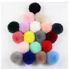 Directamente del fabricante: Bolas de Pelo Falso de Conejo de 8 cm, Accesorios de Bola de Felpa Coloridos para Ropa, Zapatos, Sombreros y Bolsos Hechos a Mano