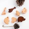 Gancho de Animales de Madera Maciza Gancho Infantil Asa Linda Colgante de Pared Creativo Sin Taladro Árbol Oso Elefante Jirafa Sombrero