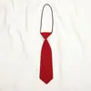 Corbata pequeña para estudiante de color sólido estilo japonés coreano, negro, rojo vino, para hombre y mujer, uniforme, pajarita, flor para solapa de traje, Ins