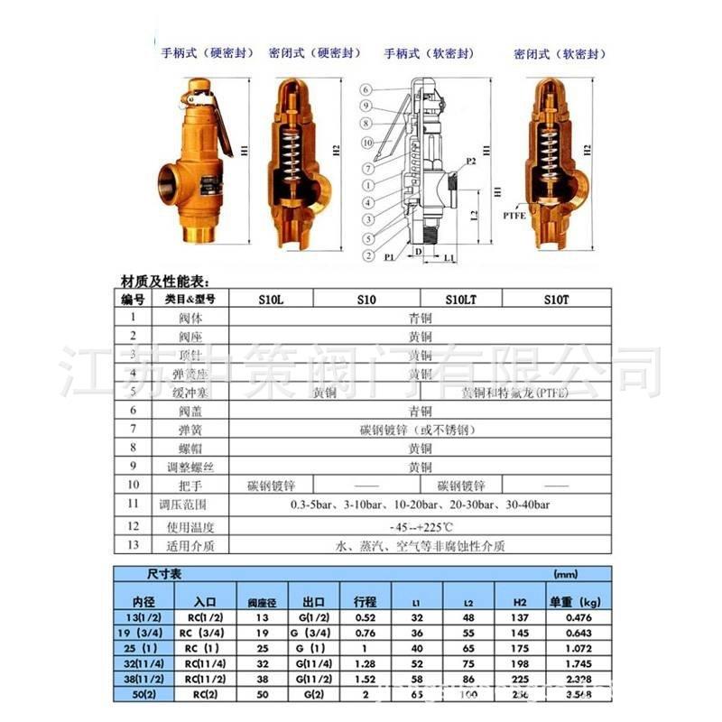 S10L安全阀介绍