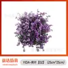 25*25cm Pared de Plantas de Césped de Milán Pared de Fondo de Césped de Plantas Verdes Decoración Pared de Flores Artificiales de Plástico Planta Verde