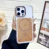 Funda de Teléfono Magnética de Hoja con Purpurina Dos en Uno Adecuada para Iphone1716Promax Marco de Cámara Galvanizado Anticaídas