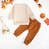 Sudadera de Niño para Otoño e Invierno Transfronteriza 2025 Nuevo Traje de Manga Larga con Cuello Redondo de Niño para Bebé Calabaza de Halloween