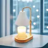 Lámpara de aromaterapia de madera, lámpara de vela, lámpara de vela perfumada, lámpara de lectura de mesita de noche para sala de estar, luz nocturna, luz ambiental, lámpara de vela cálida