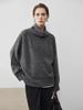 Gola Raglan 2024 Outono/Inverno Nova Chegada 100% Lã Australiana Moda Preguiçoso Manga Comprida Pulôver Suéter de Malha
