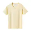 Camiseta Branca de Manga Curta para Mulheres, Corte Solto, Novo Estilo Verão 2025, Camiseta Básica Lisa, Top Manga Meia-Manga Feminino