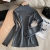En Stock Otoño e Invierno 2025 Nuevo Suéter Cálido de Cuello Alto para Mujer, Jersey Elegante de Manga Larga de Punto