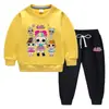 Traje de suéter para niños otoño e invierno 2023 estilo occidental nuevo traje cálido de invierno acolchado de terciopelo de manga larga para niños grandes