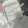 Pulseira de Estrela para Mulheres Ins High-End Simples Nicho Moda Versátil Contas Redondas Pulseira de Camada Dupla Pulseira para Estudante Melhor Amiga