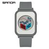 Sanda Reloj Despertador Creativo de Venta Caliente Movimiento de Pantalla Única Reloj Multifuncional para Estudiantes Masculinos y Femeninos Reloj Electrónico de Moda para Hombre Dropshipping