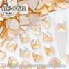 Rinestones para Uñas en Forma de Abanico de 3*4mm Rinestones de Cristal de Vidrio Accesorios para Uñas DIY Decoraciones de Pedrería Materiales para Uñas Portables Venta al por Mayor