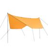 Nuevo Toldo Hexagonal Multifuncional para Exteriores Impermeable Protector Solar Pérgola de Playa Carpa Sombrilla Esterilla Ligera Tela para Piso