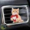 Lindo Clip de Perfume para Ventilación de Coche de Gato Gatito Acrílico Decoración de Coche Accesorio de Interior Adorno de Fragancia