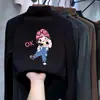 Roupa de baixo feminina com forro de fleece, novo estilo outono/inverno, roupa íntima para meninas pequenas, camiseta de manga comprida moderna e quente, top casual