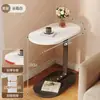 Carrito de almacenamiento, estante rodante para sala de estar, mesita de noche de pie, mesa auxiliar móvil para sofá con ruedas, mesa de centro pequeña