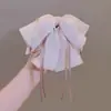 Pinza para el Cabello Plegable con Lazo Estilo Coreano para Cola de Caballo, Pinza de Tiburón con Cinta en Gradiente a la Moda, Pinza Versátil para el Uso Diario