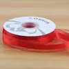 Cinta de Gasa Satinada Media de Color Sólido de 2.5 cm Flor para Empaque de Regalo Cinta para Ramo Empaque de Regalo Floristería Suministros Florales Mayoreo