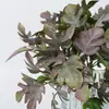Plantas pequeñas artificiales de hoja de tortuga de plástico, plantas acuáticas artificiales, plantas verdes, eucalipto, helechos, pasto persa, plantas artificiales, flores de plástico, transfronterizo