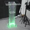Uma geração de suprimentos da Amazon transparente prêmios mesa de boas-vindas cerimônia de inauguração púlpito plataforma de acrílico luminoso