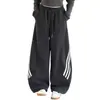 Calça casual esportiva para meninas 2026 nova elegante de outono calça de malha de perna larga para meninas transfronteiriça