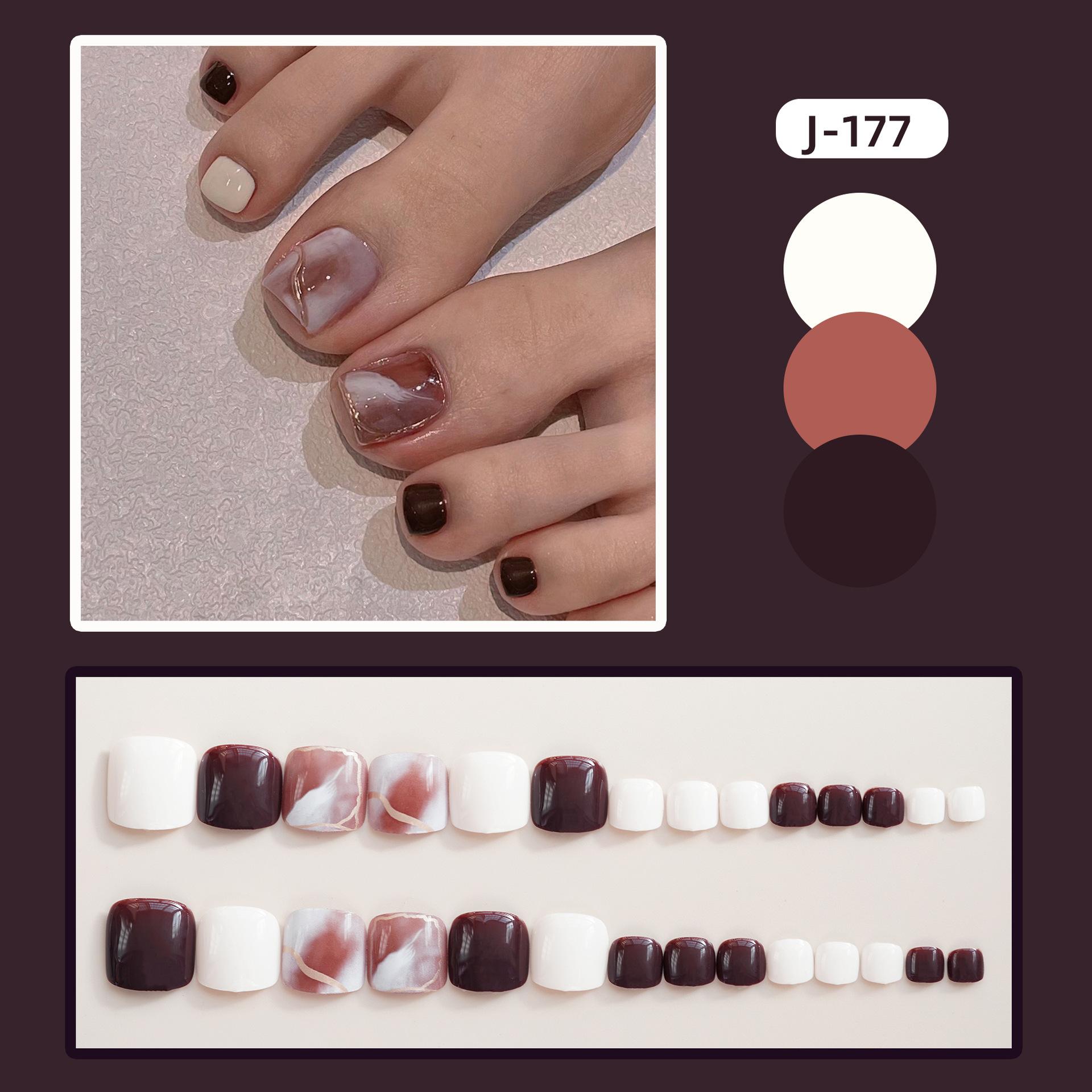 脚J-177奶咖晕染2