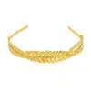 Diadema de Corona de Hojas Europea y Americana Transfronteriza para Fiesta de Cumpleaños Accesorios para el Cabello Nupcial Barrocos Diadema Tocado de Hojas