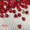 Uña diamante roja de fondo puntiagudo Decoraciones mixtas de diamantes al por mayor Año Nuevo rojo amor gordo uña cuadrada decoraciones de diamantes