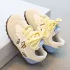 Tênis Esportivo Infantil Estilo Outono Meninas Solado Macio Antiderrapante Sapatos Argan Gato de Desenho Tênis Casual Respirável Leve Calçados Infantis