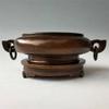 Antiguo Yunzhai Latón Suministros de Incienso Cuenco Estufa Set Antiguo Viejo Exhibición para el Hogar Quemador de Incienso Binaural Estilo Zen