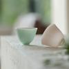 Taza de Té Corazón de Pollo con Esmalte de Color Hecho a Mano, Set de Té Kung Fu, Taza para Cata de Té, Porcelana Blanca Delgada, Taza Maestra, Taza Individual, Hogar Simple