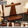 Estante de almacenamiento de escritorio, organizador de entrada, llavero de madera maciza, bandeja pequeña para artículos decorativos, organizador de relojes, perfumes y joyas