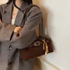 Bolso Frosted Retro de Moda Elegante Bolso de Axila para Mujer 2025 Otoño Nuevo Versátil Bolso de Hombro de Gama Alta Moderno