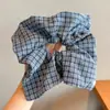 Goma para el pelo de alta gama estilo coreano para mujer, scrunchie con lazo de encaje, cuerda para moño de pelo linda, accesorio para el pelo versátil